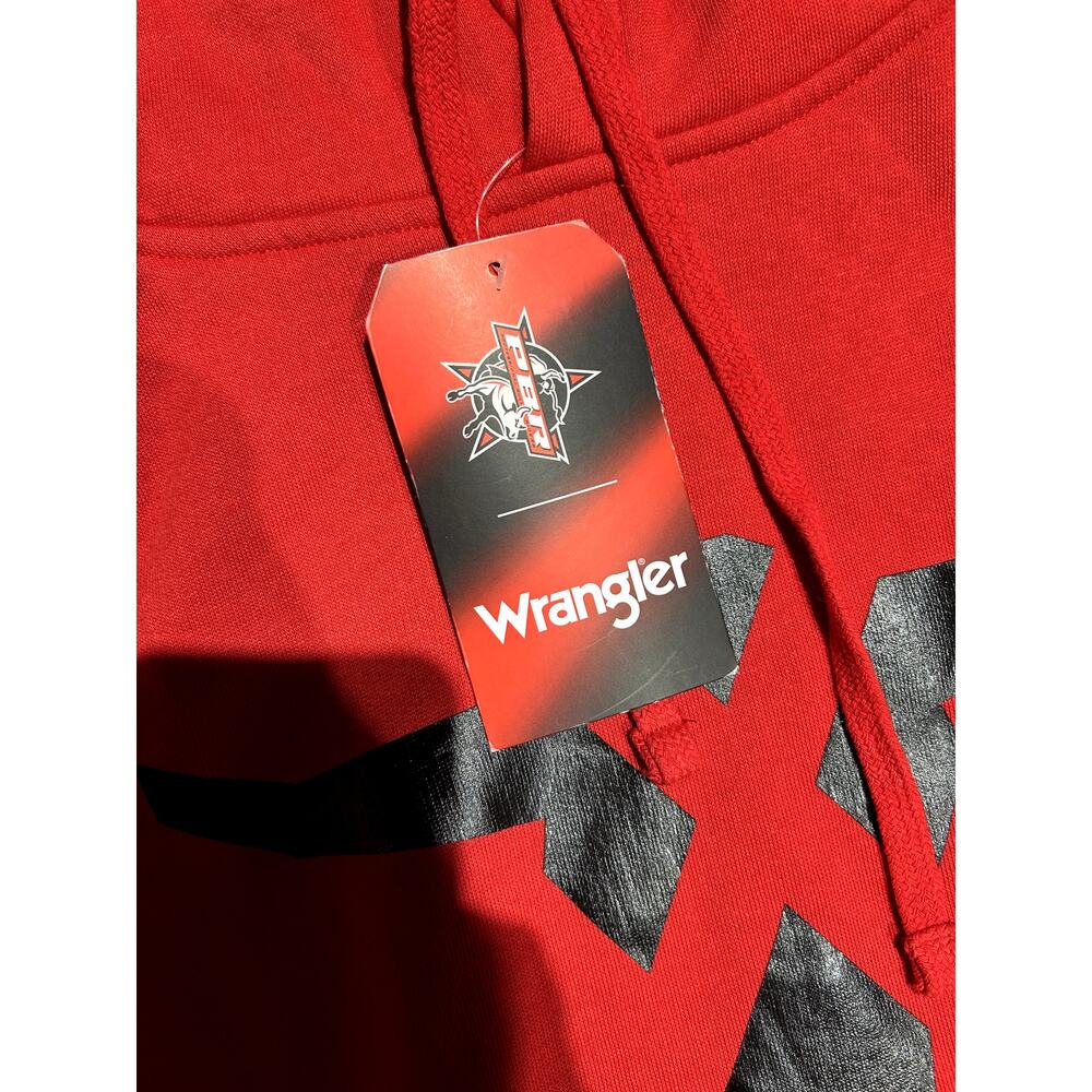 Wrangler PBR Red Hoodie Size 5XL NWT MSRP $70 - Picture 4 of 6